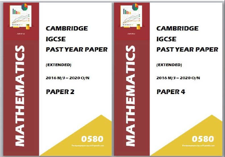 IGCSE Past Year Paper Mathematics 0580 (Paper 2/ Paper 4/Set) 9 Year Series/ 12 Year Series