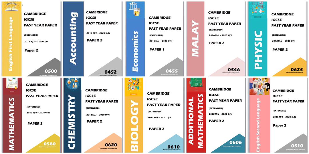 IGCSE Past Year Paper / All Subjects/ Full Set with Answers/ 3 Year Series