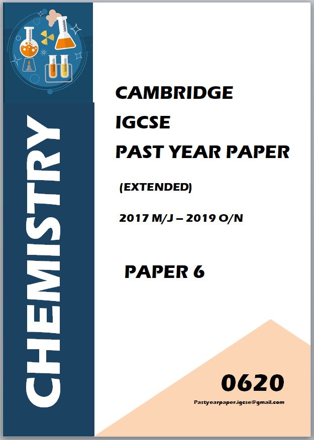 IGCSE Past Year Paper Chemistry 0620 (Paper 2 + Paper 4 + Paper 6 + Answer) 3 Year Series