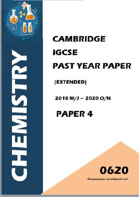 IGCSE Past Year Paper Chemistry 0620 (Paper 2/ Paper 4/ Paper 6 / Set ) 3 Years / 5 Years